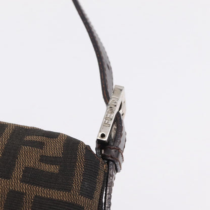Fendi Baguette Zucca Canvas, Brown, Canvas, Handbag