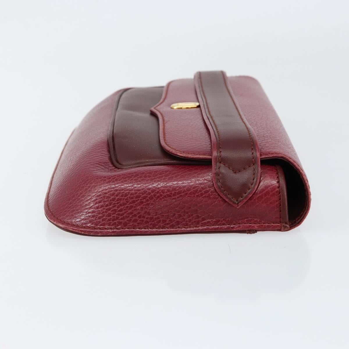 Cartier Must de Cartier Clutch Leather, Burgundy, Leather, Clutch