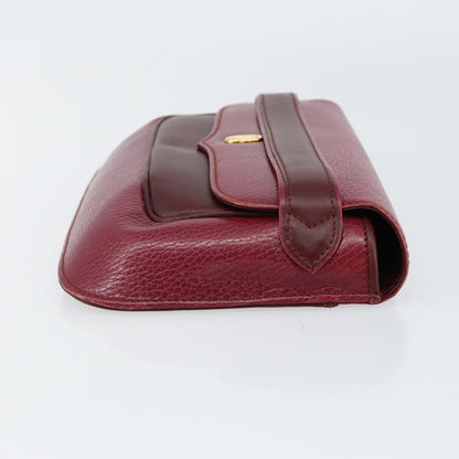 Cartier Must de Cartier Clutch Leather, Burgundy, Leather, Clutch