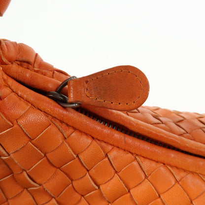 Bottega Veneta Veneta Hobo Intrecciato Nappa, Orange, Leather, Shoulder Bag
