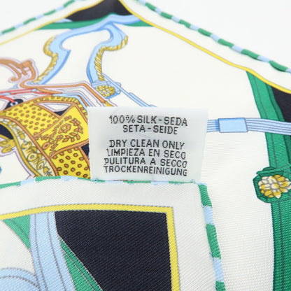 Hermes Carré 42 Silk, Blue, Silk, Scarf