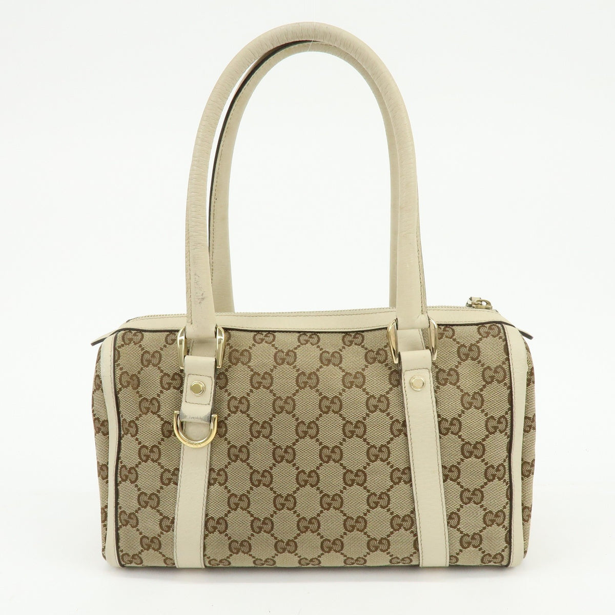 Gucci Abbey Boston GG Canvas, Beige, Canvas, Handbag