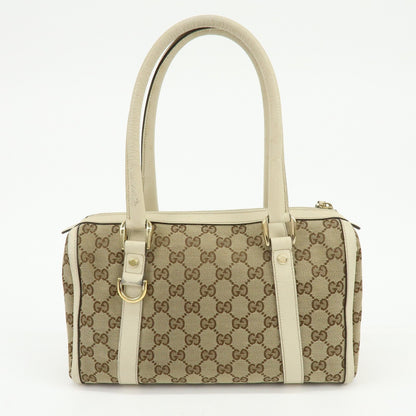 Gucci Abbey Boston GG Canvas, Beige, Canvas, Handbag