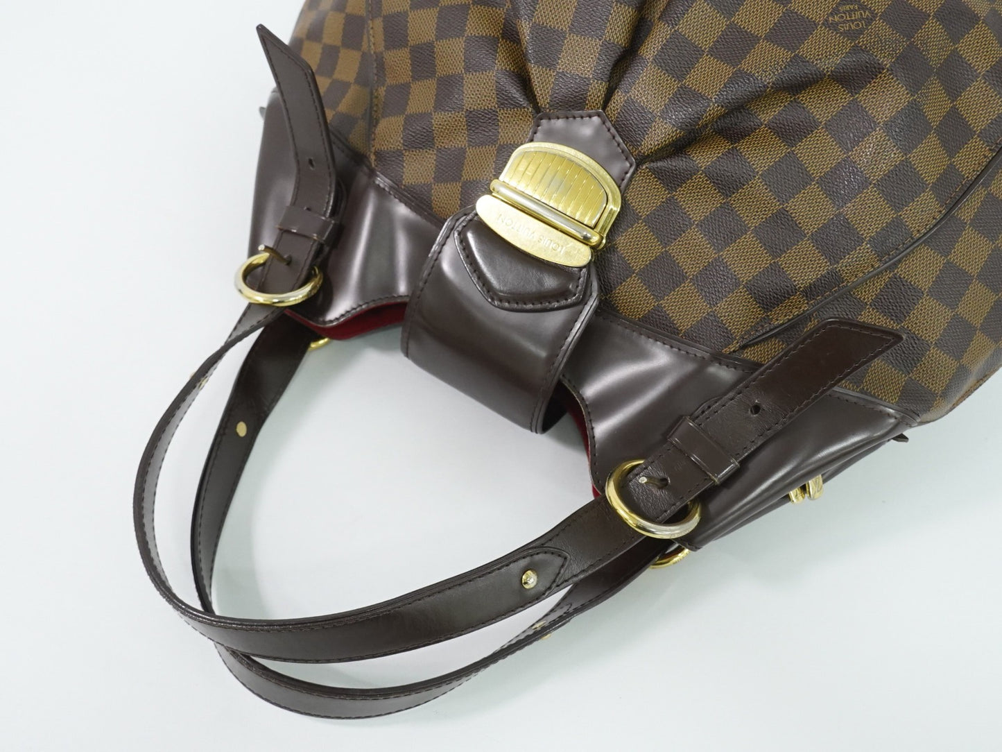 Louis Vuitton Sistina Damier Ebene, Brown, Canvas, Shoulder Bag