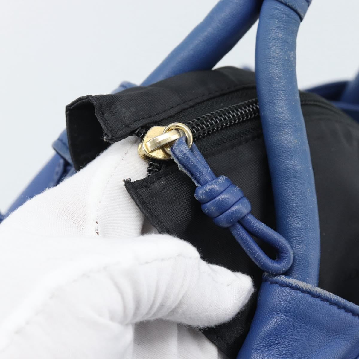 Loewe Anagram Logo Nappa Aire Hand Leather, Blue, Leather, Handbag