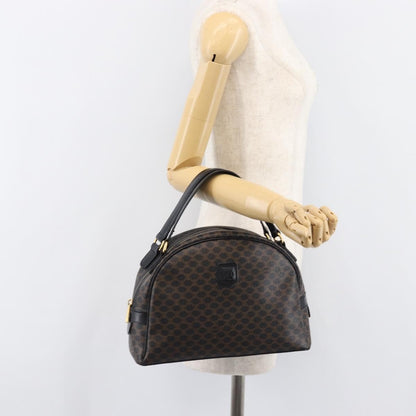 Celine Top Handle Leather, Black, PVC, Handbag