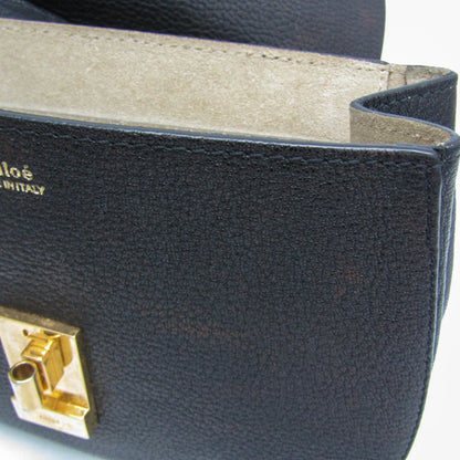 Chloe Drew Leather, Black, Leather, Crossbody Bag