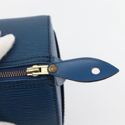 Louis Vuitton Speedy Handbag Epi Leather, BLUE, LEATHER, Handbag