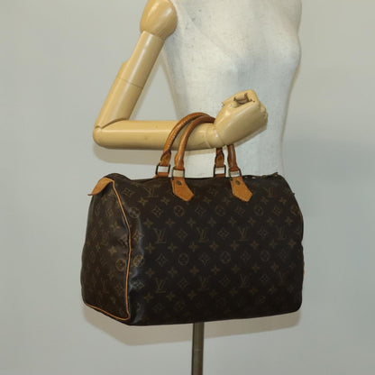 Louis Vuitton Speedy Handbag Monogram Canvas, BROWN, CANVAS, Handbag