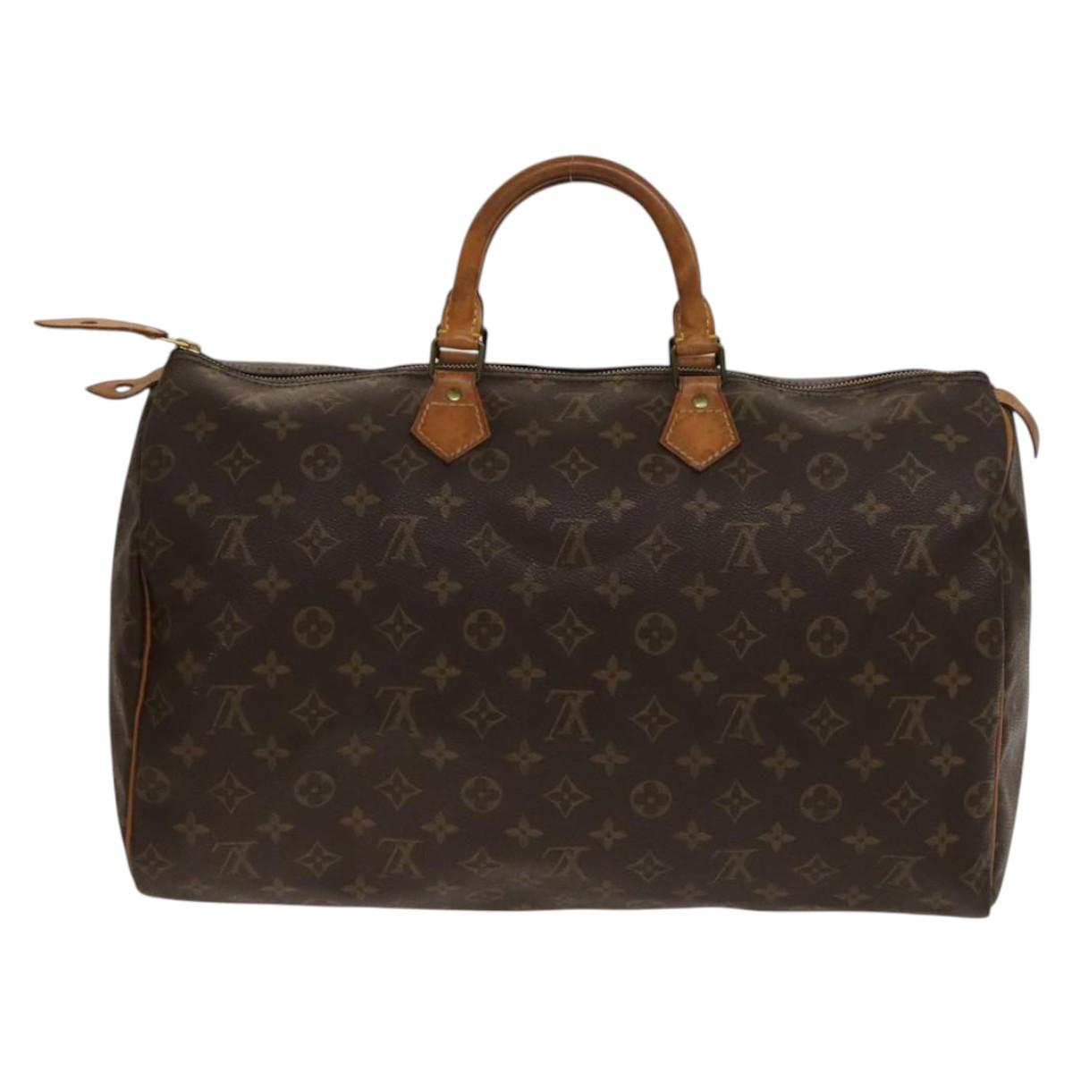 Louis Vuitton Speedy Handbag Monogram Canvas, BROWN, CANVAS, Handbag
