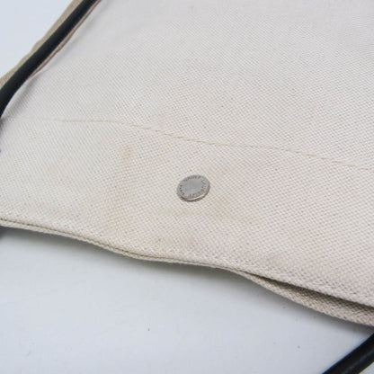Saint Laurent Universite Flat Canvas, Beige, Canvas, Crossbody Bag