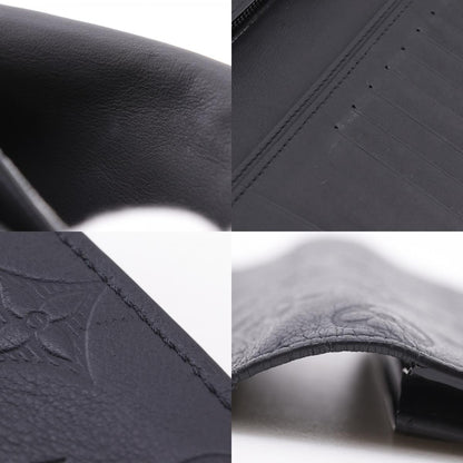 Louis Vuitton Brazza Monogram Shadow Leather, Black, Leather, Wallet