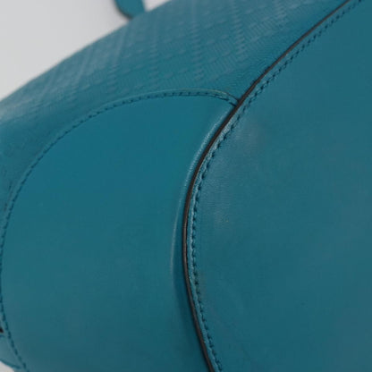 Gucci Bright Bucket Diamante Leather, Blue, Leather, Shoulder Bag