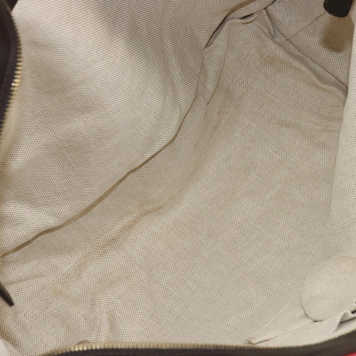 Gucci Original Zip GG Canvas with Leather, Red, Canvas, Tote Bag