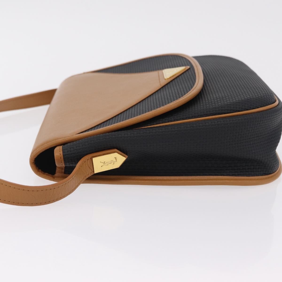 Saint Laurent Vintage Shoulder bag leather, Black, Leather, Shoulder Bag