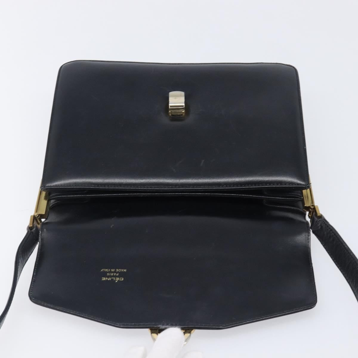 Celine Horse Carriage Leather, Black, Leather, Shoulder Bag