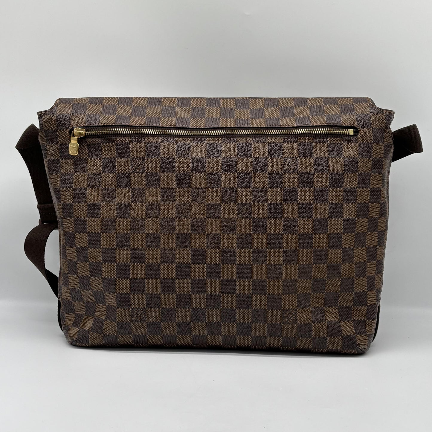 Louis Vuitton Brooklyn Damier, Brown, Canvas, Crossbody Bag