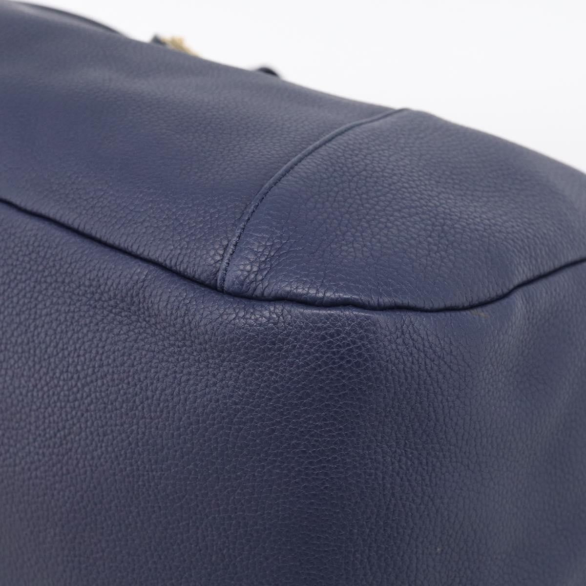 Loewe Calle Hobo Leather, Navy, Leather, Shoulder Bag