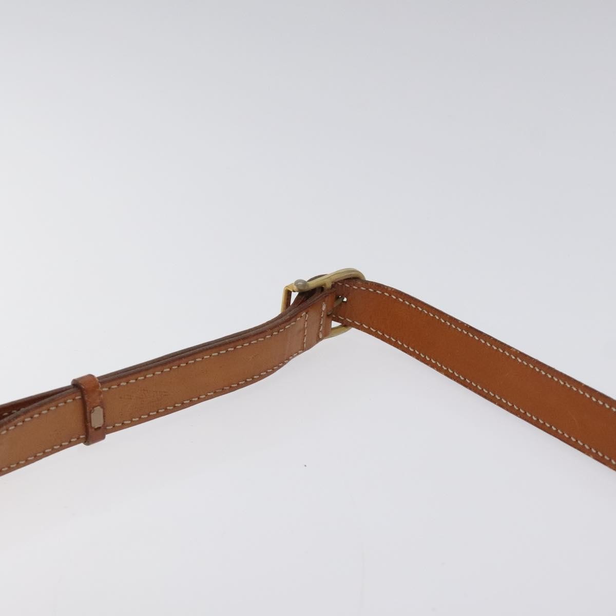Celine Vintage Macadam Canvas and Leather, Brown, Canvas, Shoulder Bag
