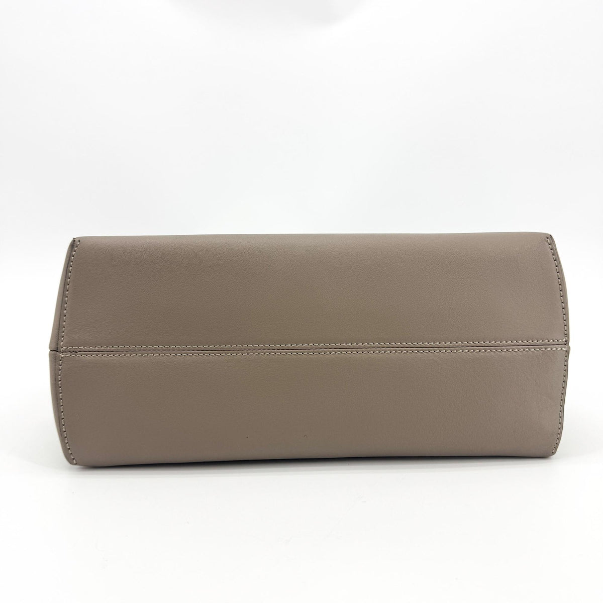 Fendi By The Way Satchel Calfskin, Gray, Calfskin, Handbag