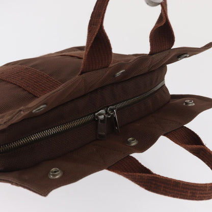Hermes Fourre-tout Herline Canvas, Brown, Canvas, Tote Bag