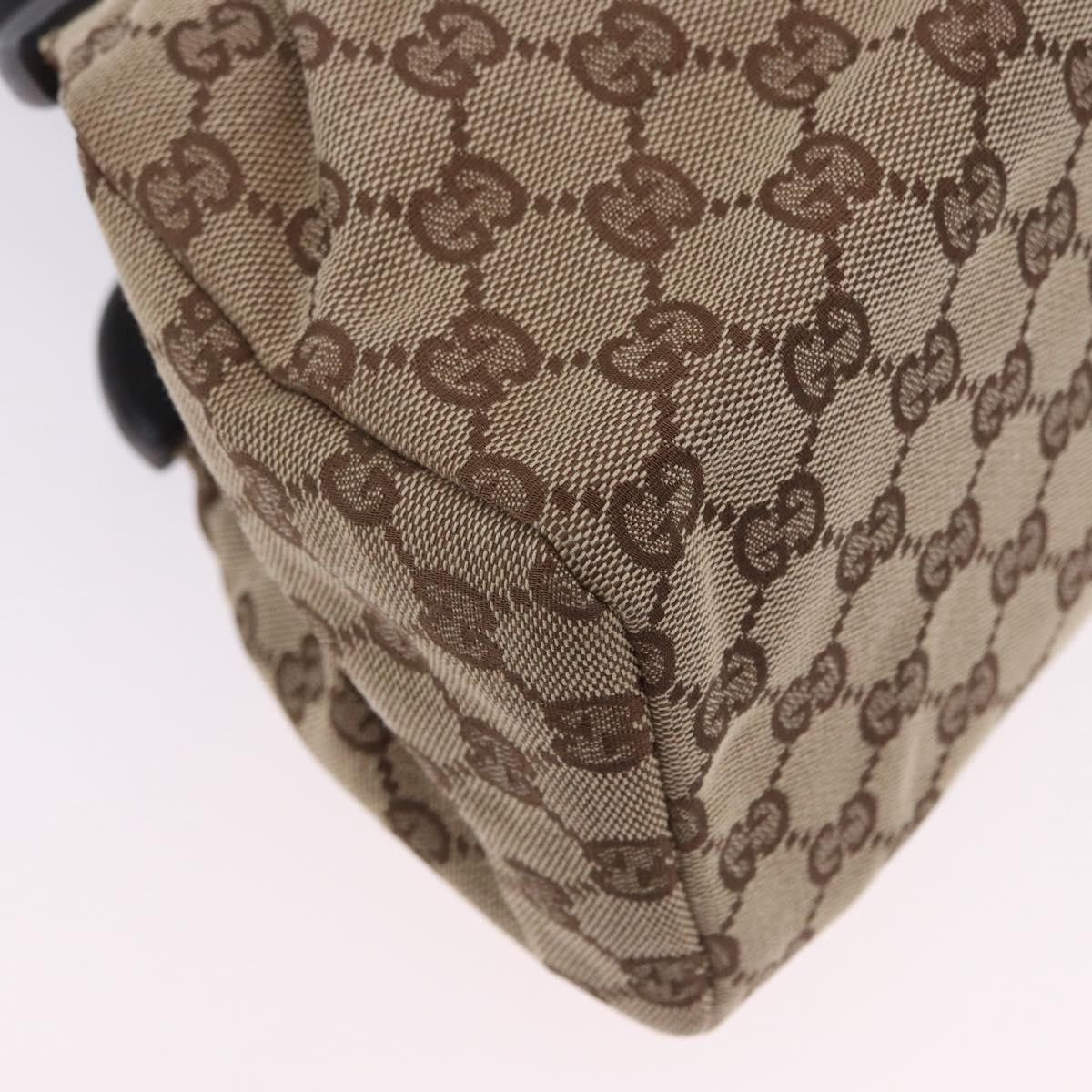 Gucci Wood Handle Frame Doctor Bag GG Canvas, Beige, Canvas, Shoulder Bag