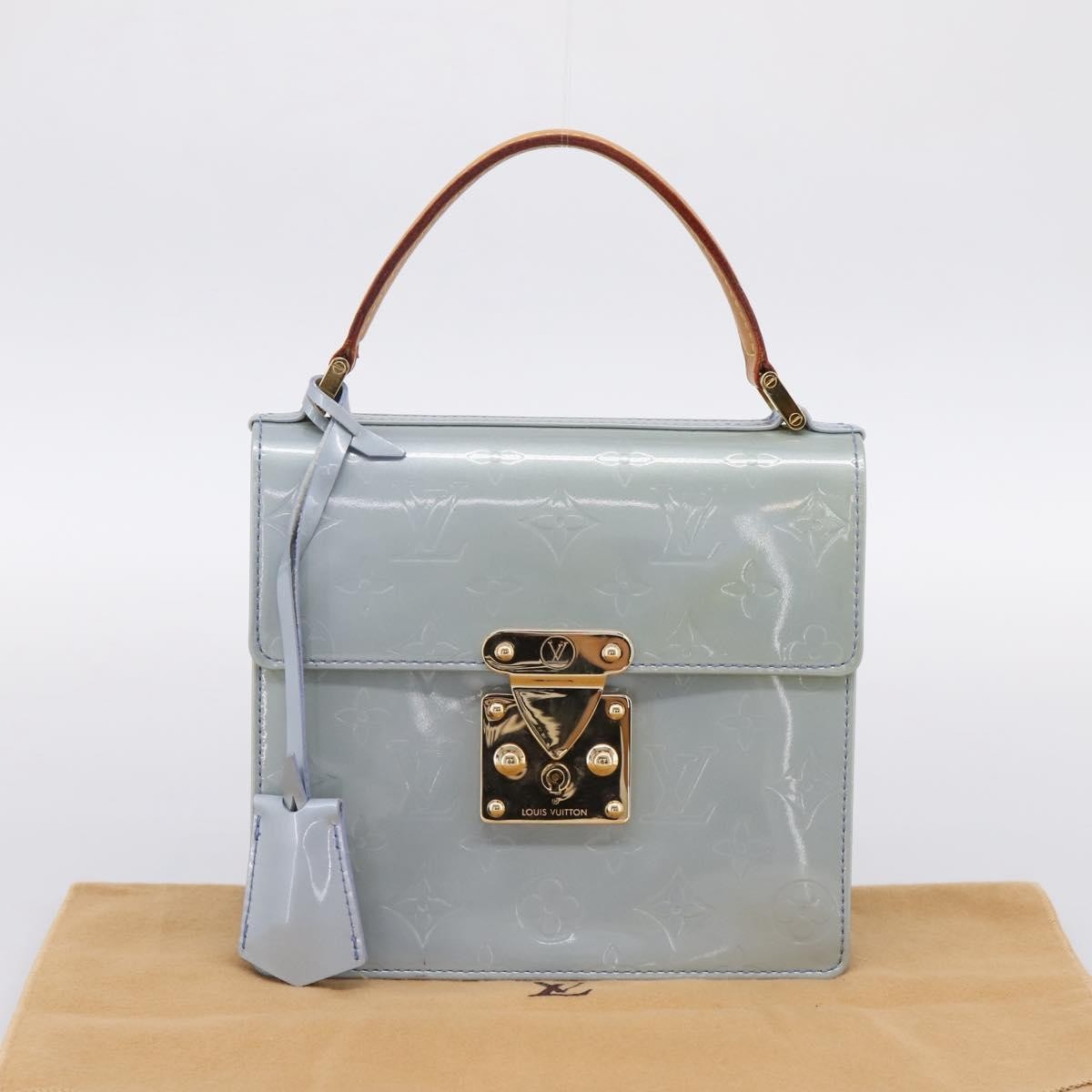 Louis Vuitton Spring Street NM Patent leather, Blue, Patent Leather, Handbag