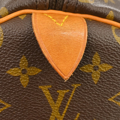 Louis Vuitton Keepall Monogram, Brown, Canvas, Travel Bag