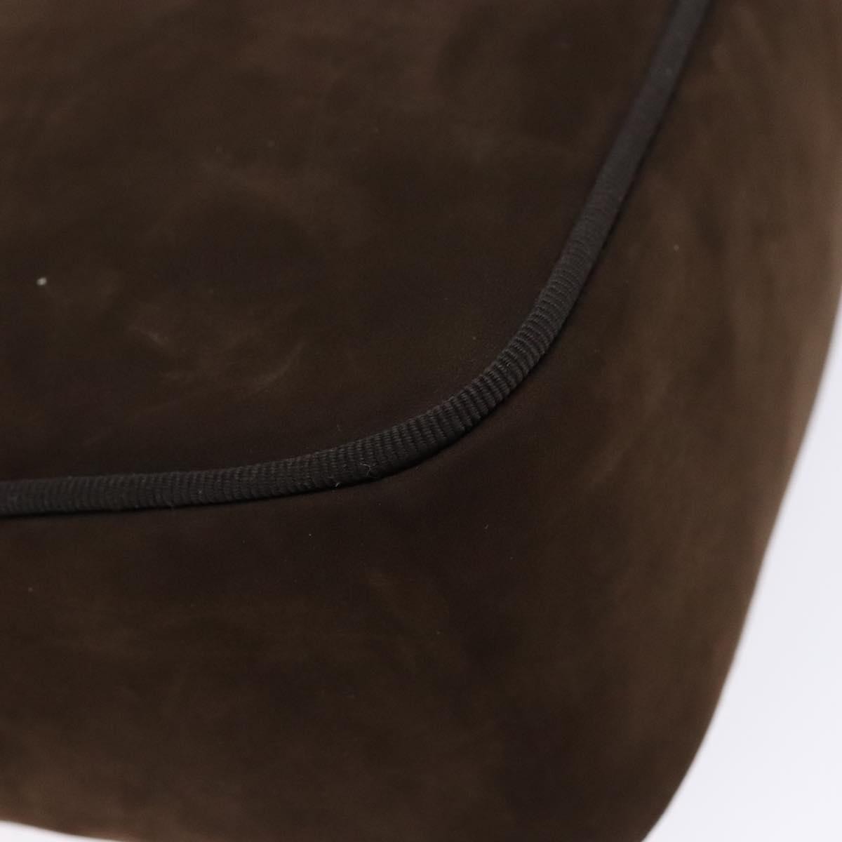 Salvatore Ferragamo Vala Suede, Brown, Suede, Shoulder Bag