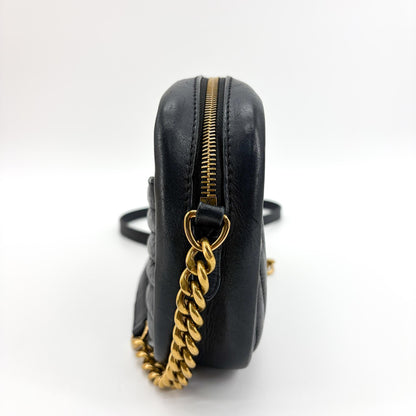 Louis Vuitton New Wave Camera Quilted Leather, Black, Leather, Handbag