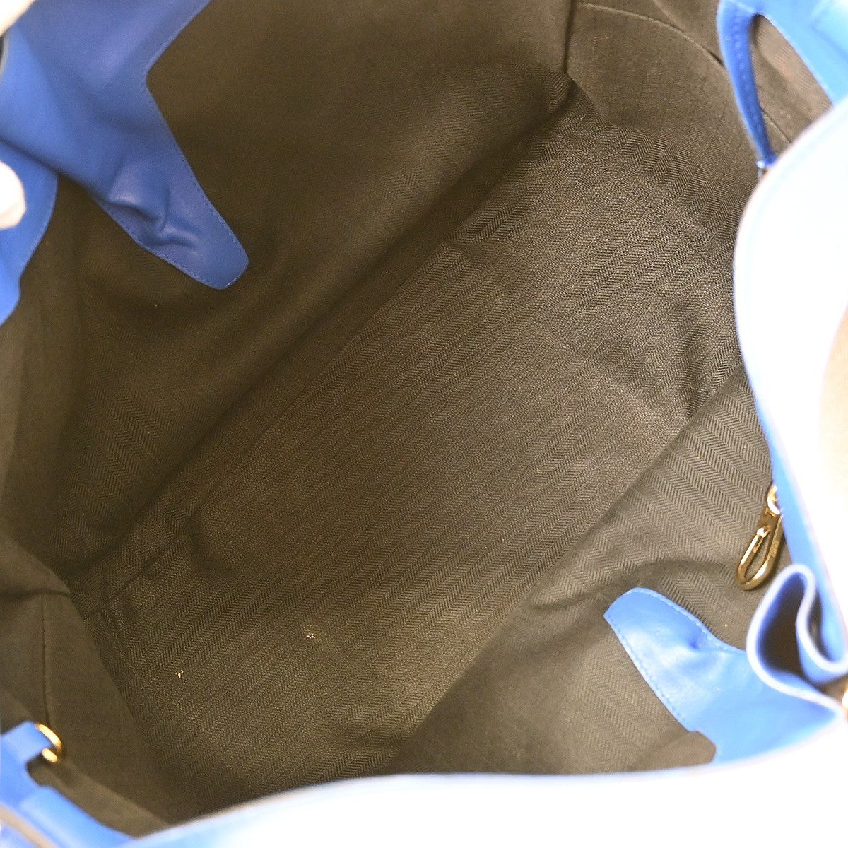 Loewe Hammock Leather, Blue, Leather, Handbag