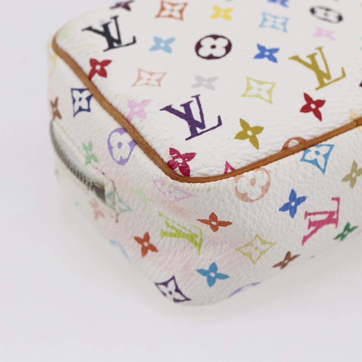 Louis Vuitton Wapity Trousse Monogram Multicolor, White, Canvas, Clutch