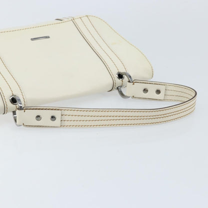 Gucci Vintage Leather, White, Leather, Handbag