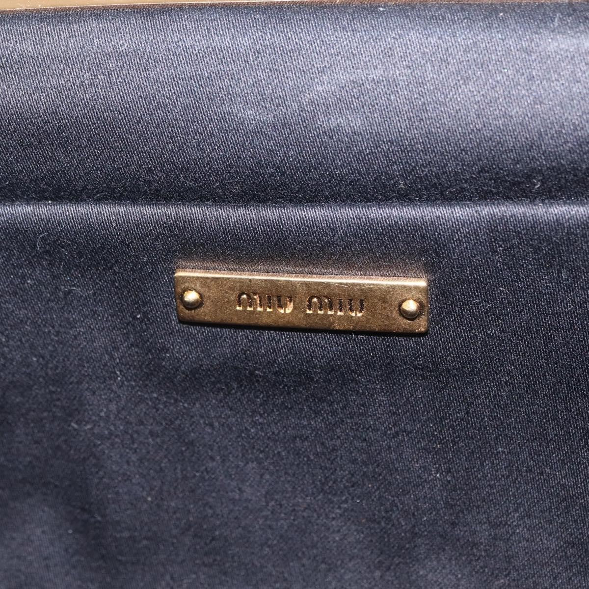 Miu Miu Matelassé Frame Clutch Matelassé Leather, Gray, Suede, Clutch