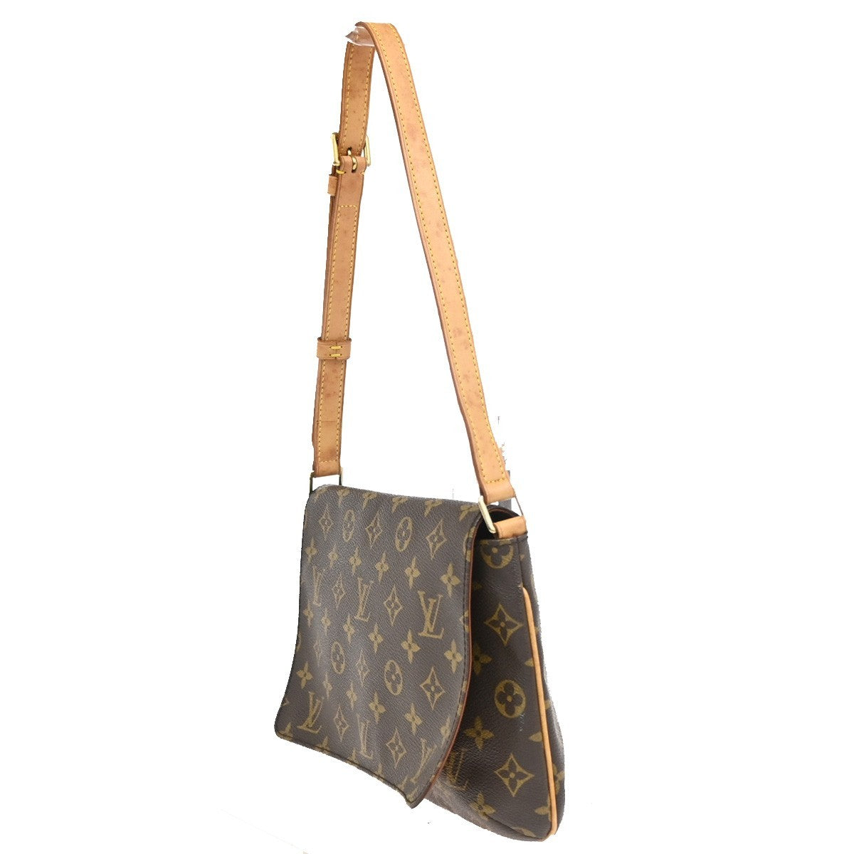 Louis Vuitton Musette Tango Monogram Canvas, Brown, Canvas, Shoulder Bag