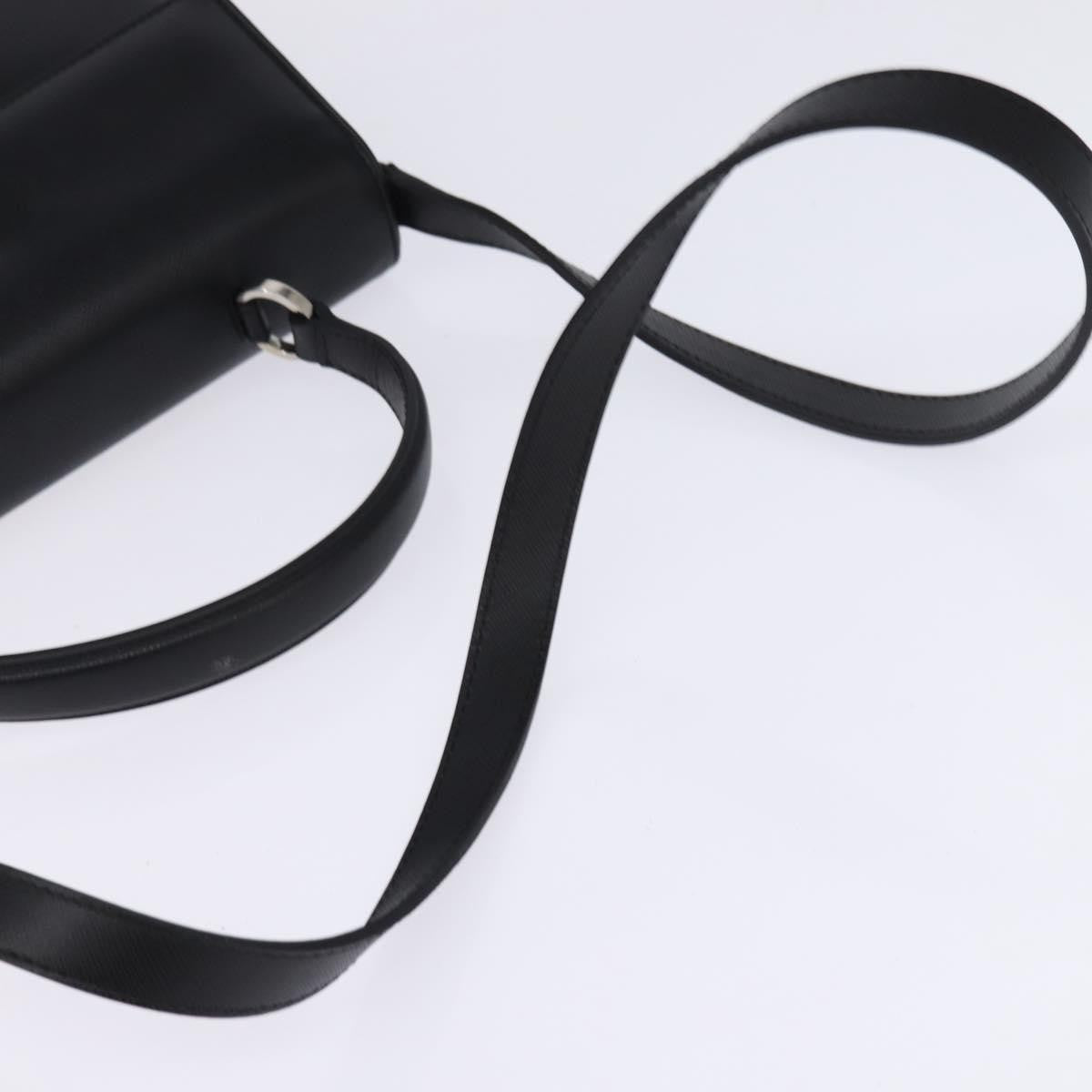 Salvatore Ferragamo Convertible Top Handle Leather, Black, Leather, Handbag