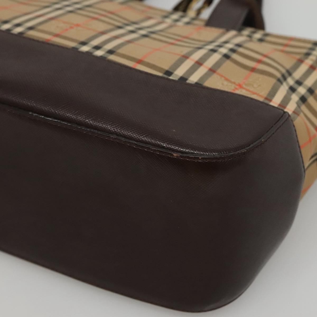 Burberry Nova Check Tote canvas check pattern, Beige, Canvas, Handbag