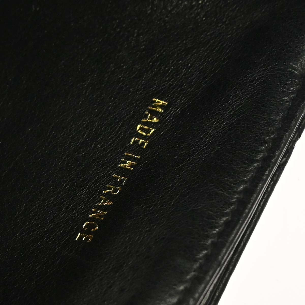 Chanel Envelope Gusset Chevron Lambskin, Black, Leather, Wallet