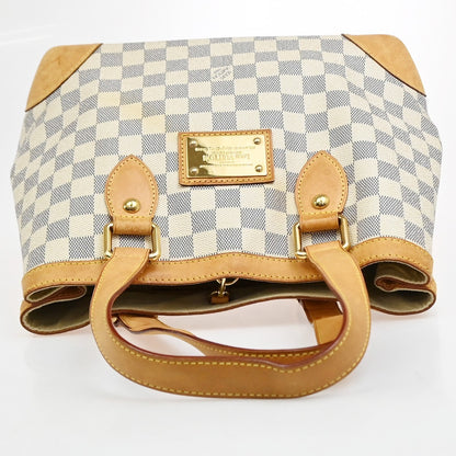 Louis Vuitton Hampstead Damier, White, Canvas, Handbag