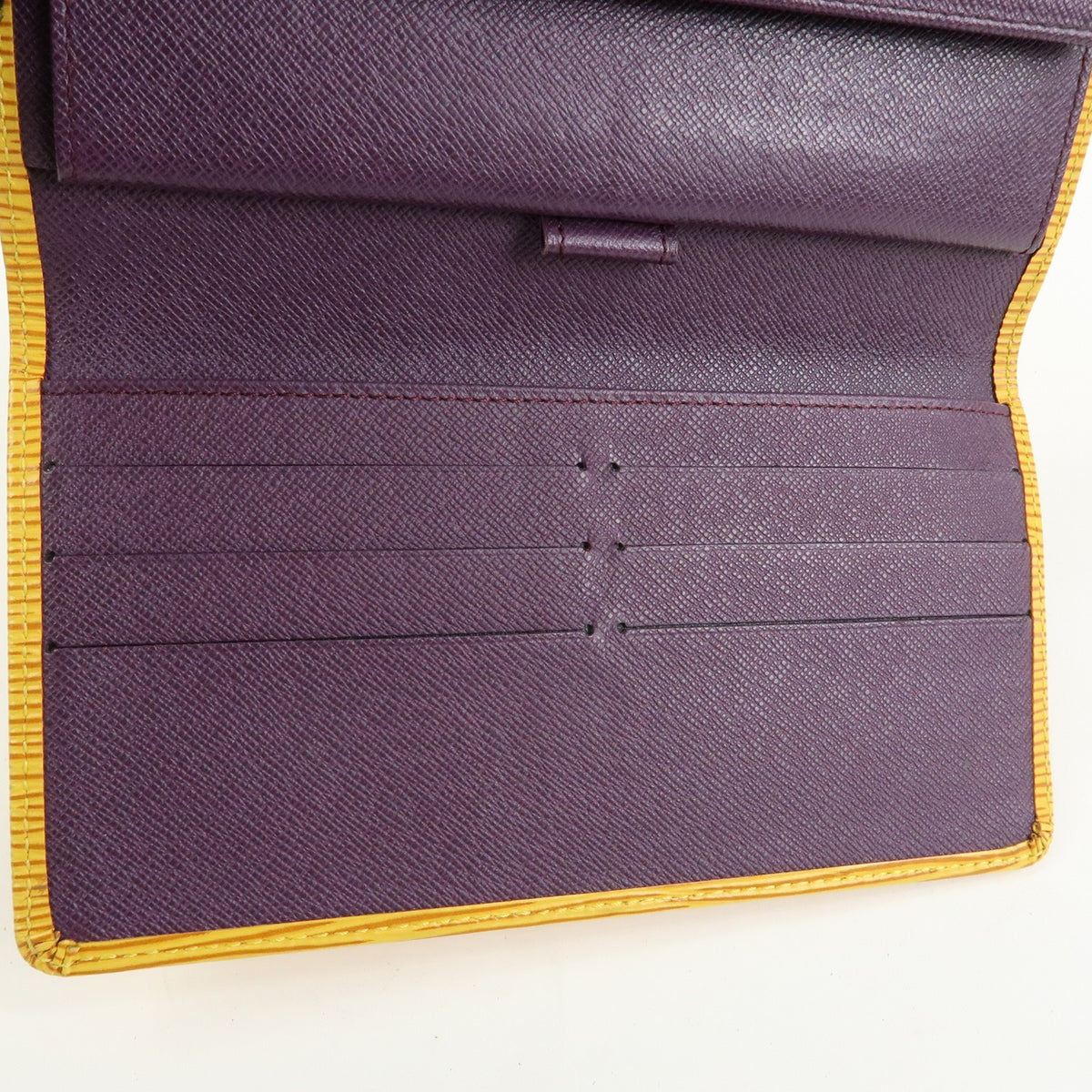 Louis Vuitton Porte Tresor International Epi Leather, Yellow, Leather, Wallet