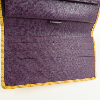 Louis Vuitton Porte Tresor International Epi Leather, Yellow, Leather, Wallet