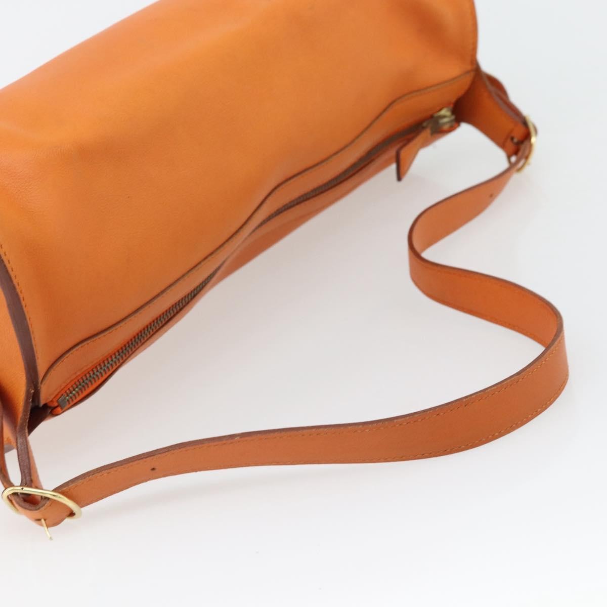 Hermes Sac Doremi Leather, Orange, Leather, Shoulder Bag