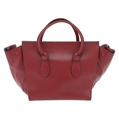 Celine Tie Tote leather, RED, LEATHER, Tote bag
