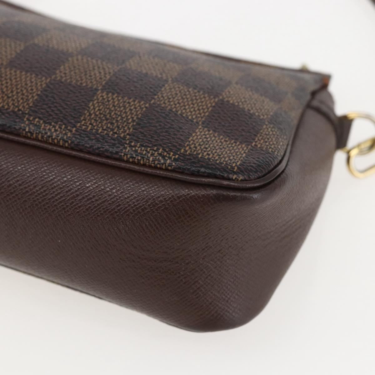 Louis Vuitton Trousse Make Up Damier Canvas, Brown, Canvas, Clutch