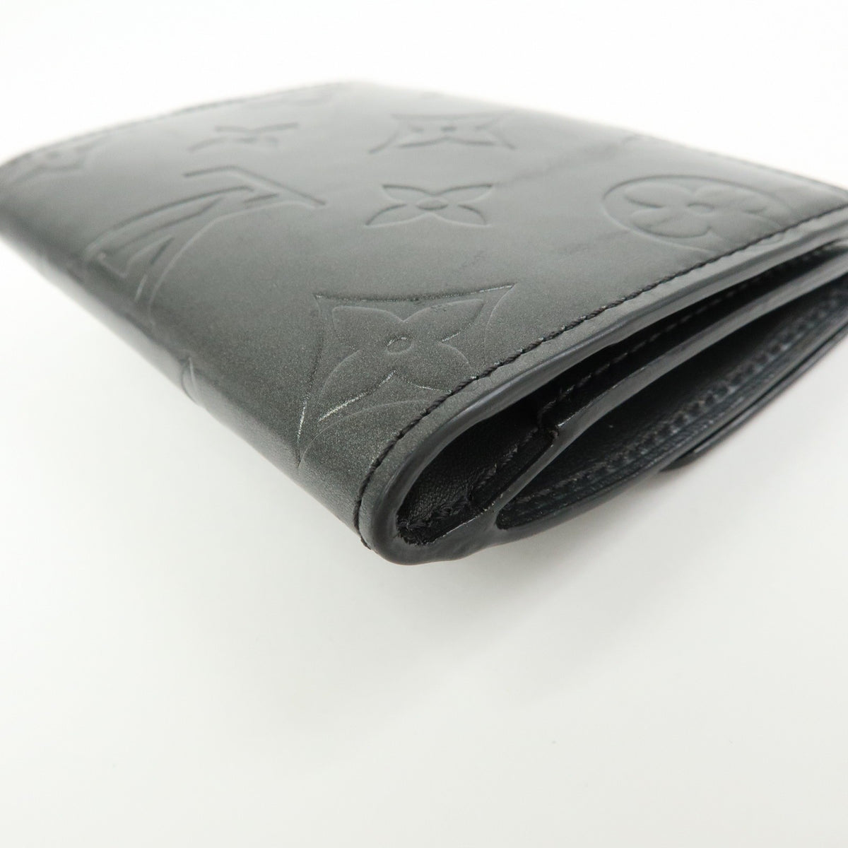 Louis Vuitton Ludlow Vernis, Gray, Leather, Wallet