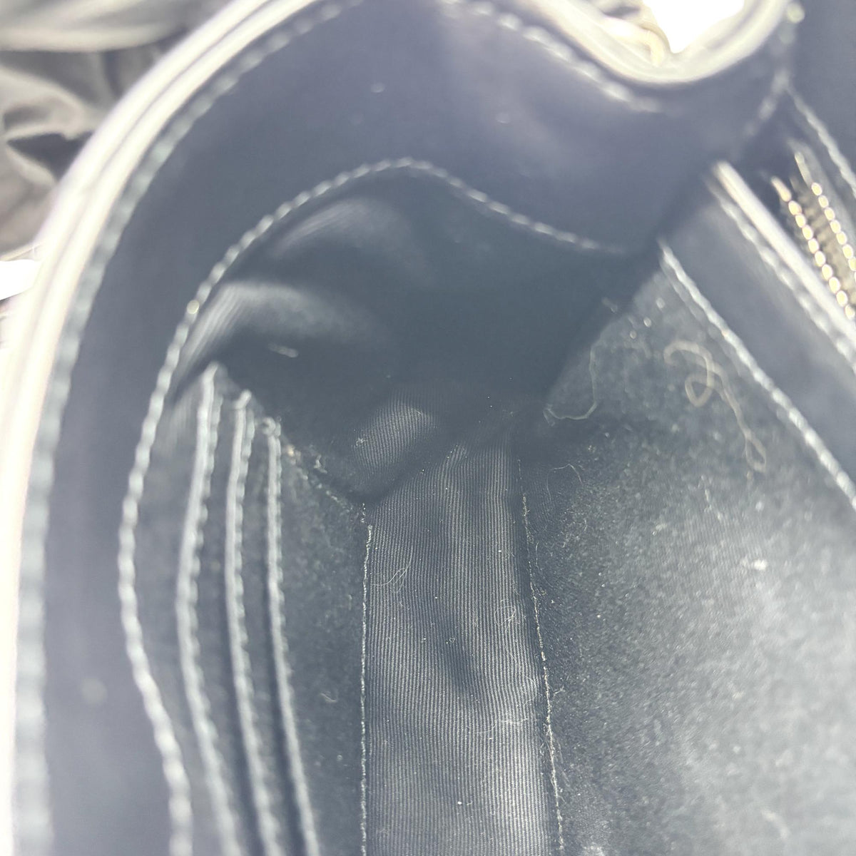 Saint Laurent Loulou Matelasse Chevron Leather, Black, Leather, Shoulder Bag