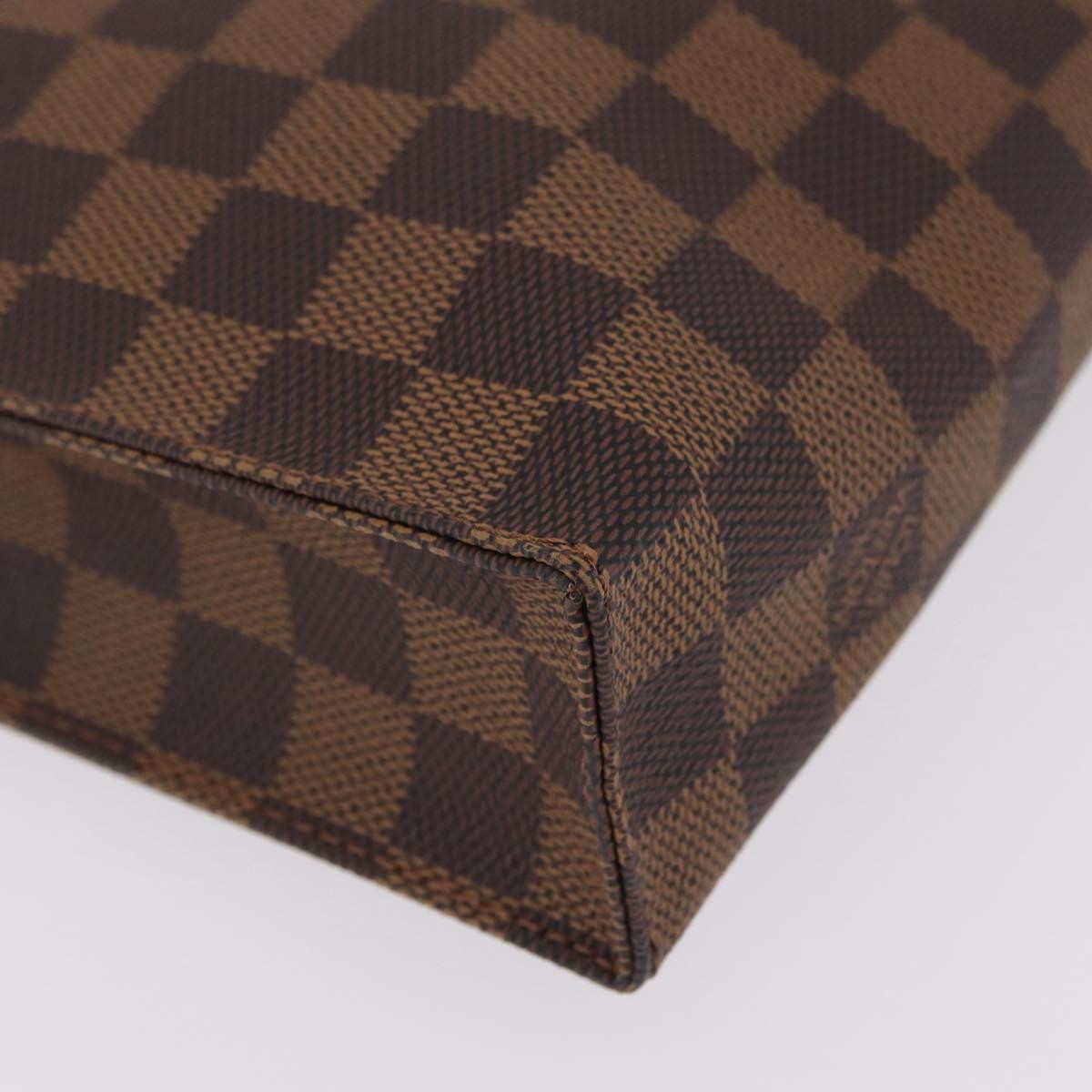 Louis Vuitton Toiletry Pouch Damier, Brown, Canvas, Clutch