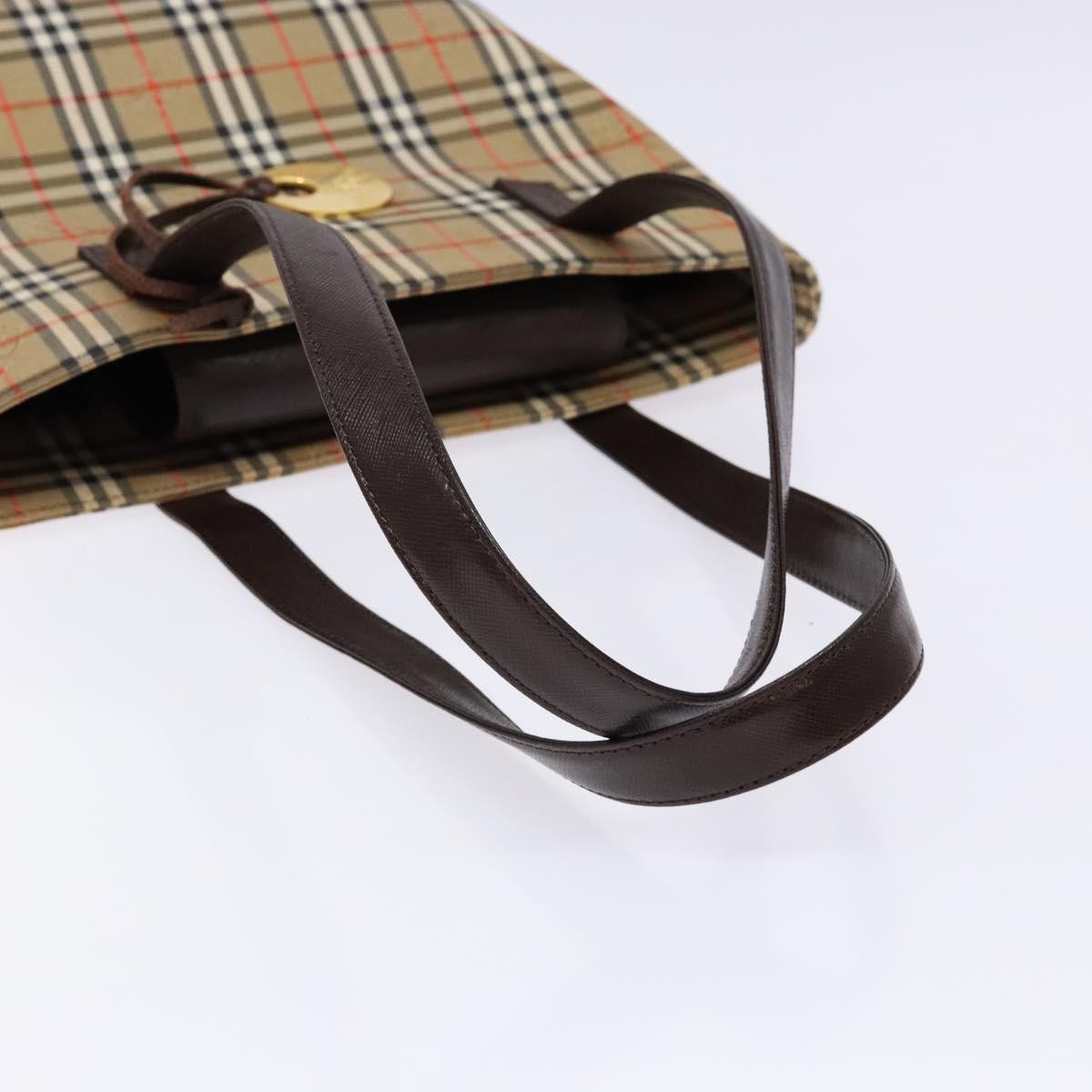 Burberry Nova Check Tote canvas check pattern, Beige, Canvas, Tote bag