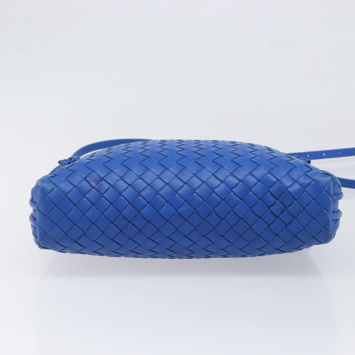 Bottega Veneta Nodini Intrecciato Nappa, Blue, Leather, Shoulder Bag