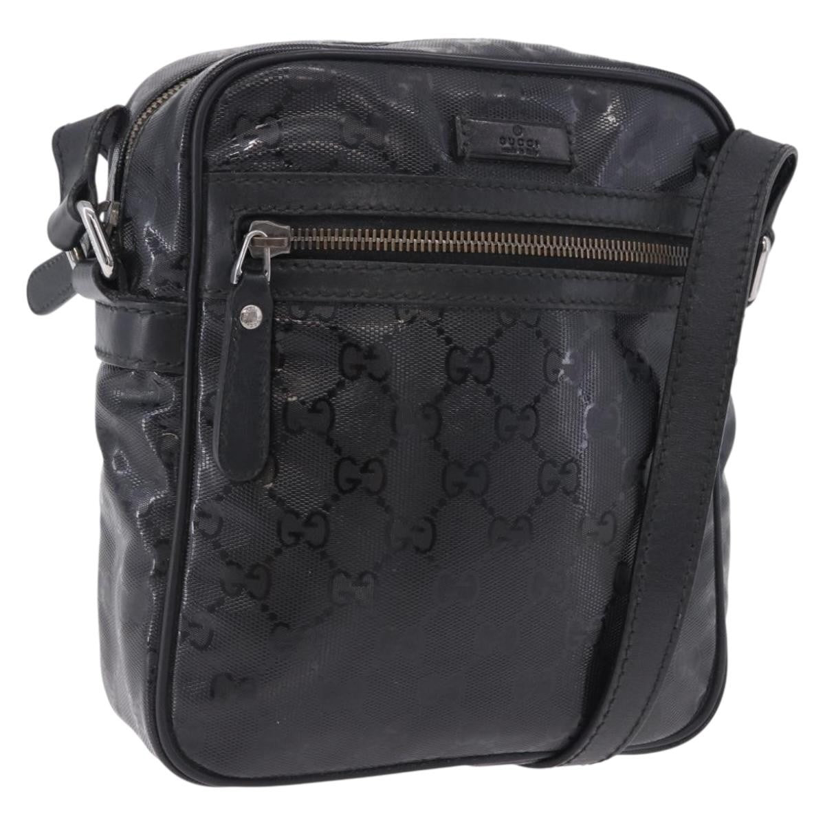 Gucci Zip GG Imprime, Black, Canvas, Shoulder Bag